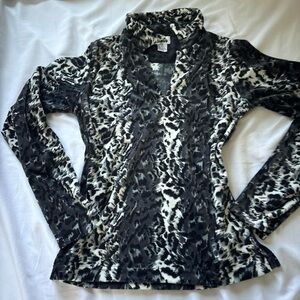 Black and White Animal Print Bodysuit